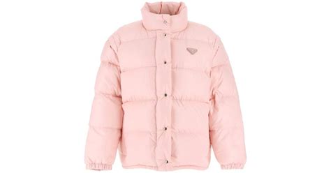 prada puffer pink|prada puffer coat women's.